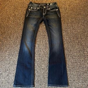Size 26 Miss Me Dark Wash Boot Cut Jeans